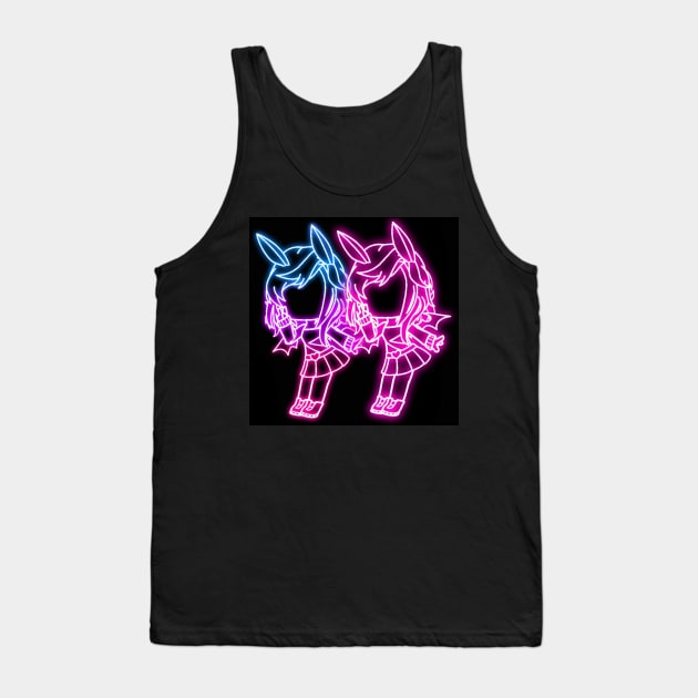 Neon light design gacha Tank Top by alvian